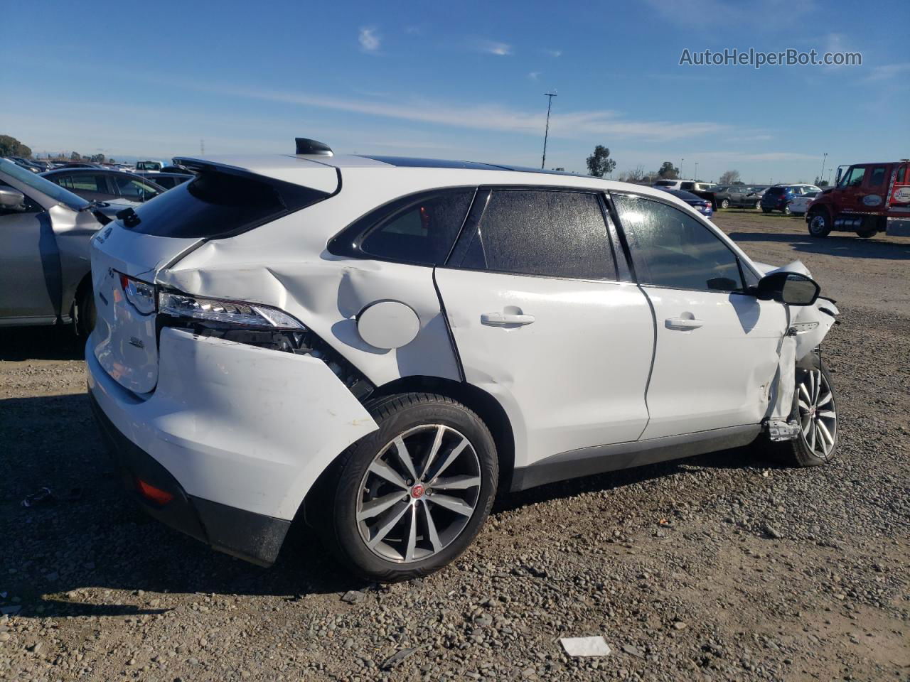 2020 Jaguar F-pace Prestige White vin: SADCK2FX2LA651852