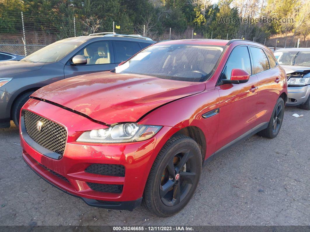 2020 Jaguar F-pace Prestige P250 Awd Automatic Red vin: SADCK2FX5LA619431