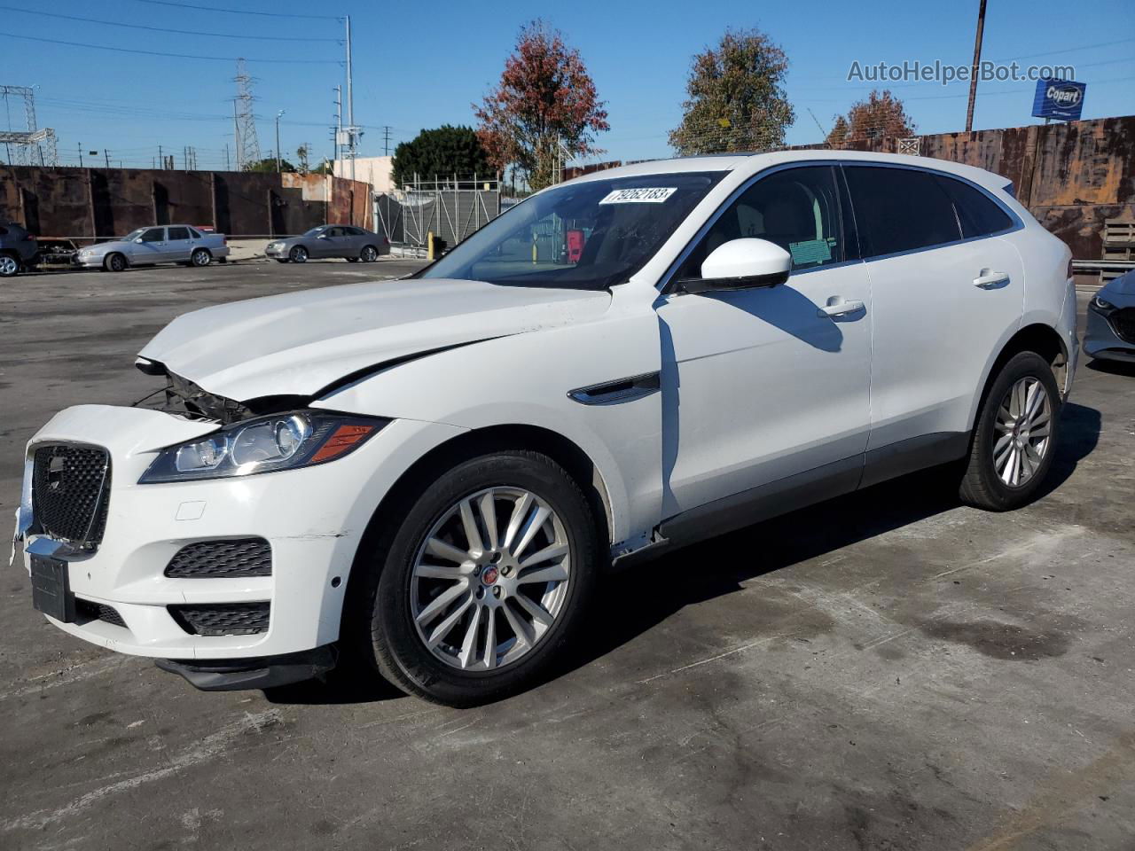 2019 Jaguar F-pace Prestige White vin: SADCK2FX8KA395067