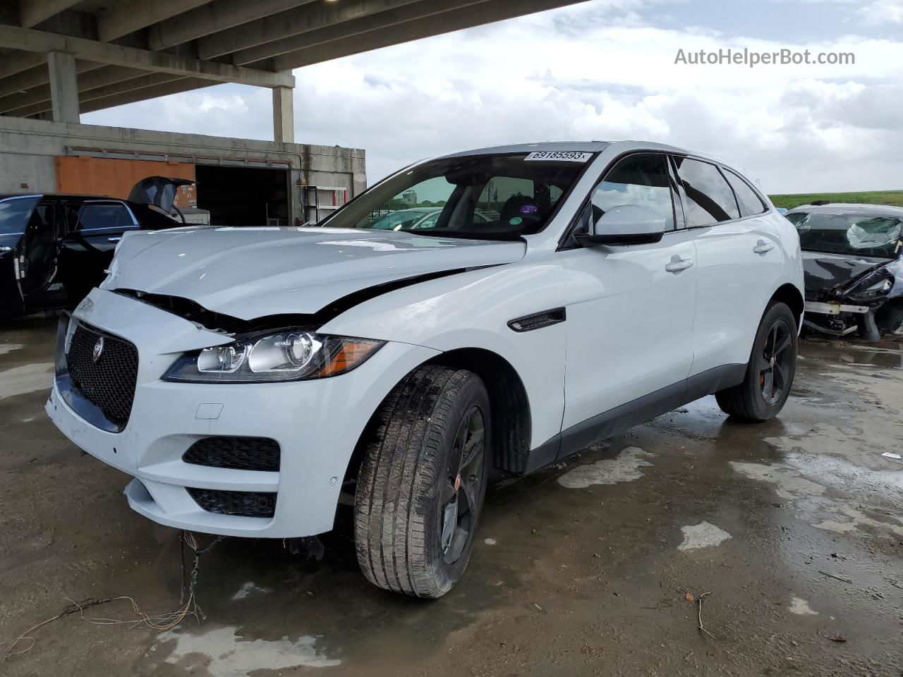 2020 Jaguar F-pace Prestige Белый vin: SADCK2FX9LA658085