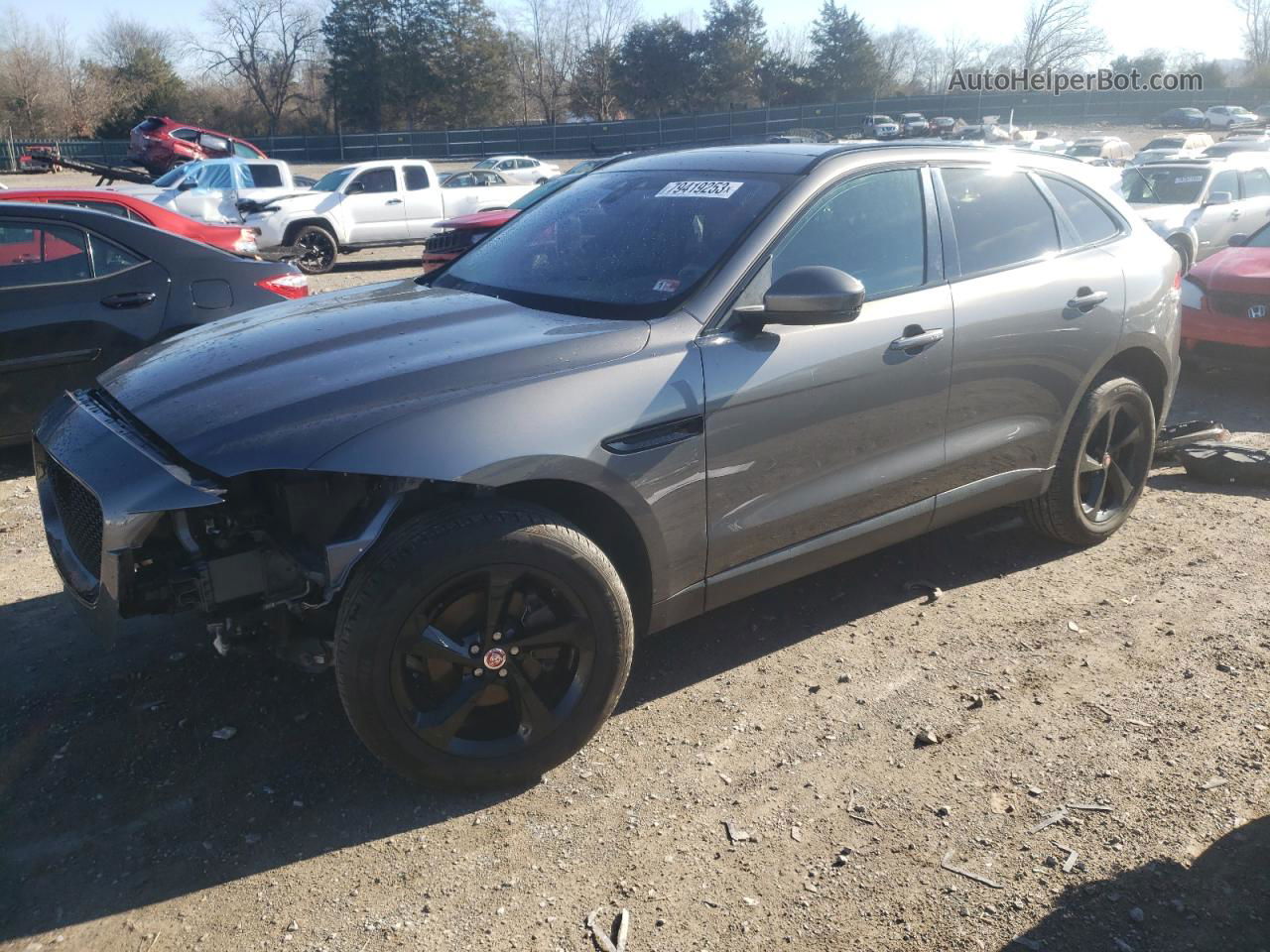 2019 Jaguar F-pace Prestige Gray vin: SADCK2FXXKA397466