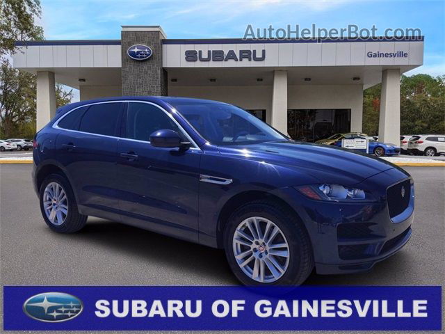 2019 Jaguar F-pace Prestige Gray vin: SADCK2GX5KA390178