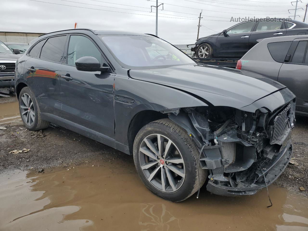 2019 Jaguar F-pace Prestige Gray vin: SADCK2GX7KA601400