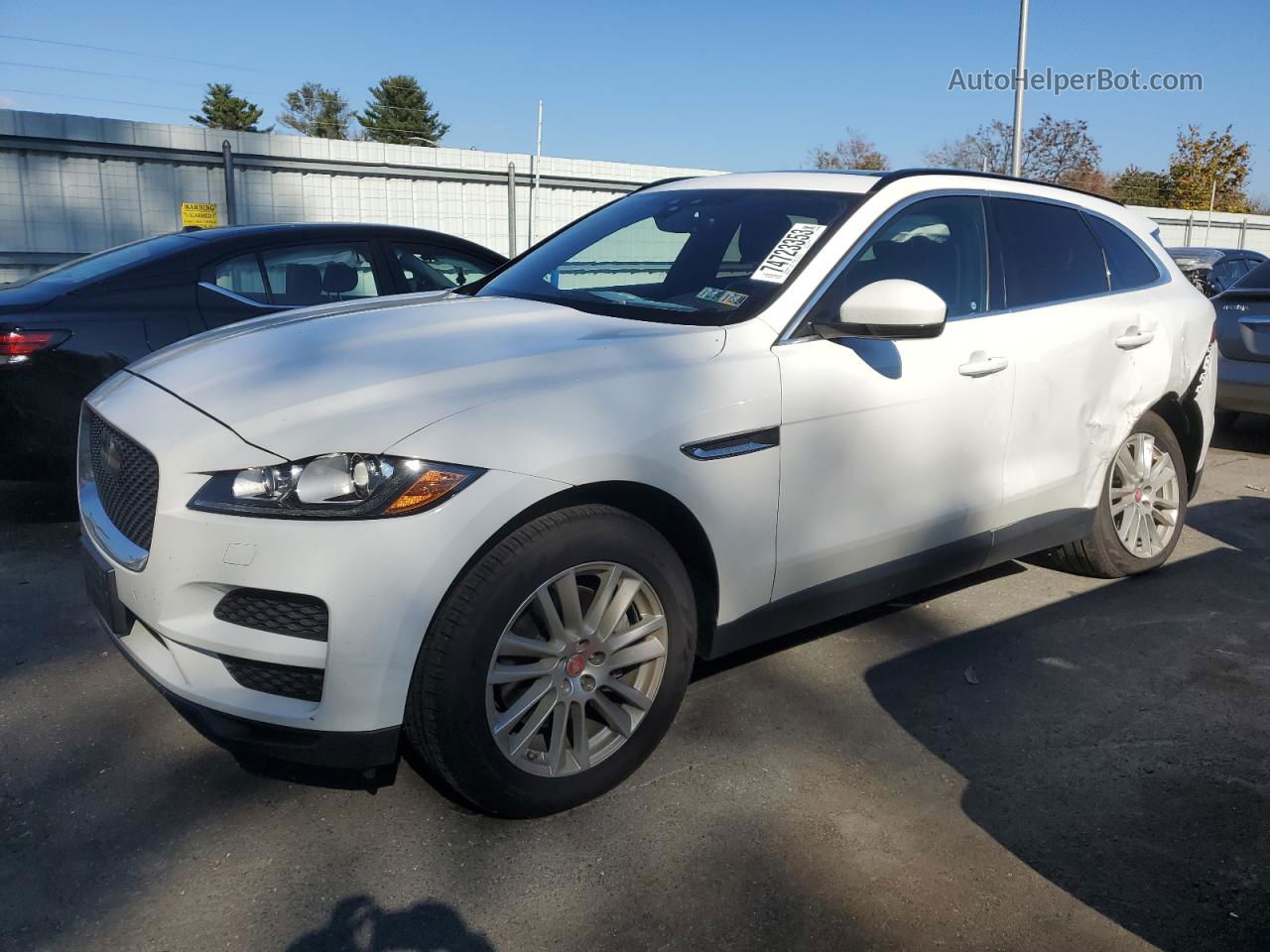 2019 Jaguar F-pace Prestige White vin: SADCK2GX9KA601544