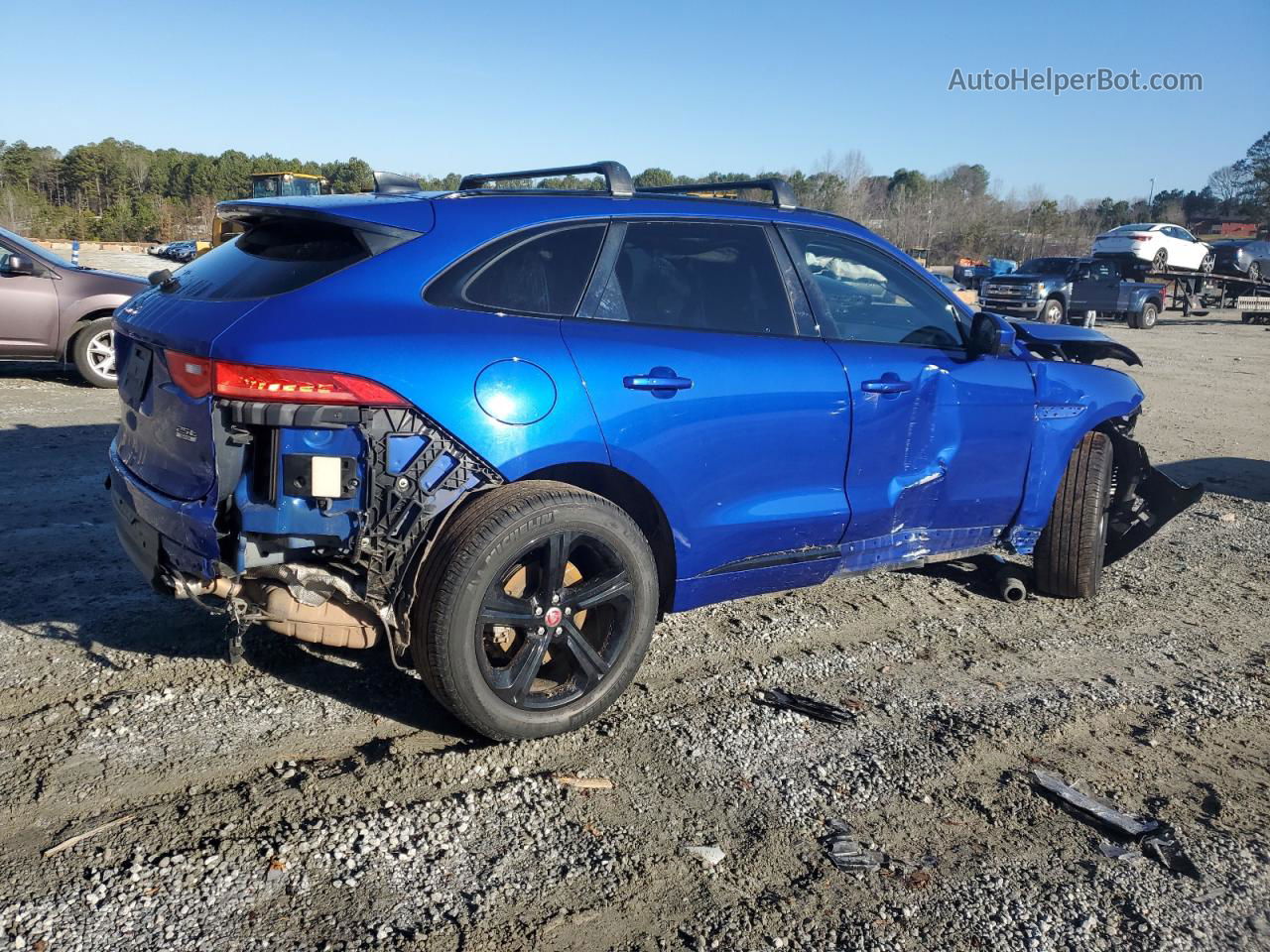 2020 Jaguar F-pace R - Sport Синий vin: SADCL2FX2LA630030