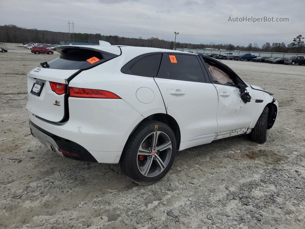 2019 Jaguar F-pace S White vin: SADCM2FV1KA392682