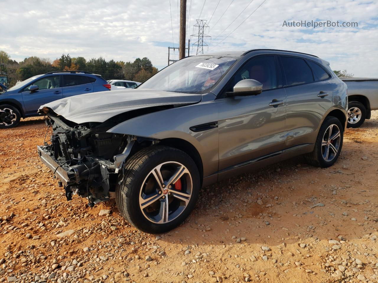 2019 Jaguar F-pace S Gray vin: SADCM2FV1KA611818