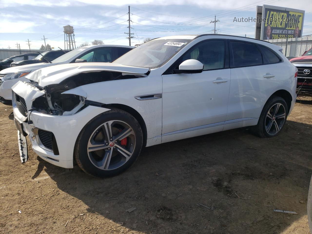 2019 Jaguar F-pace S White vin: SADCM2FV2KA357097