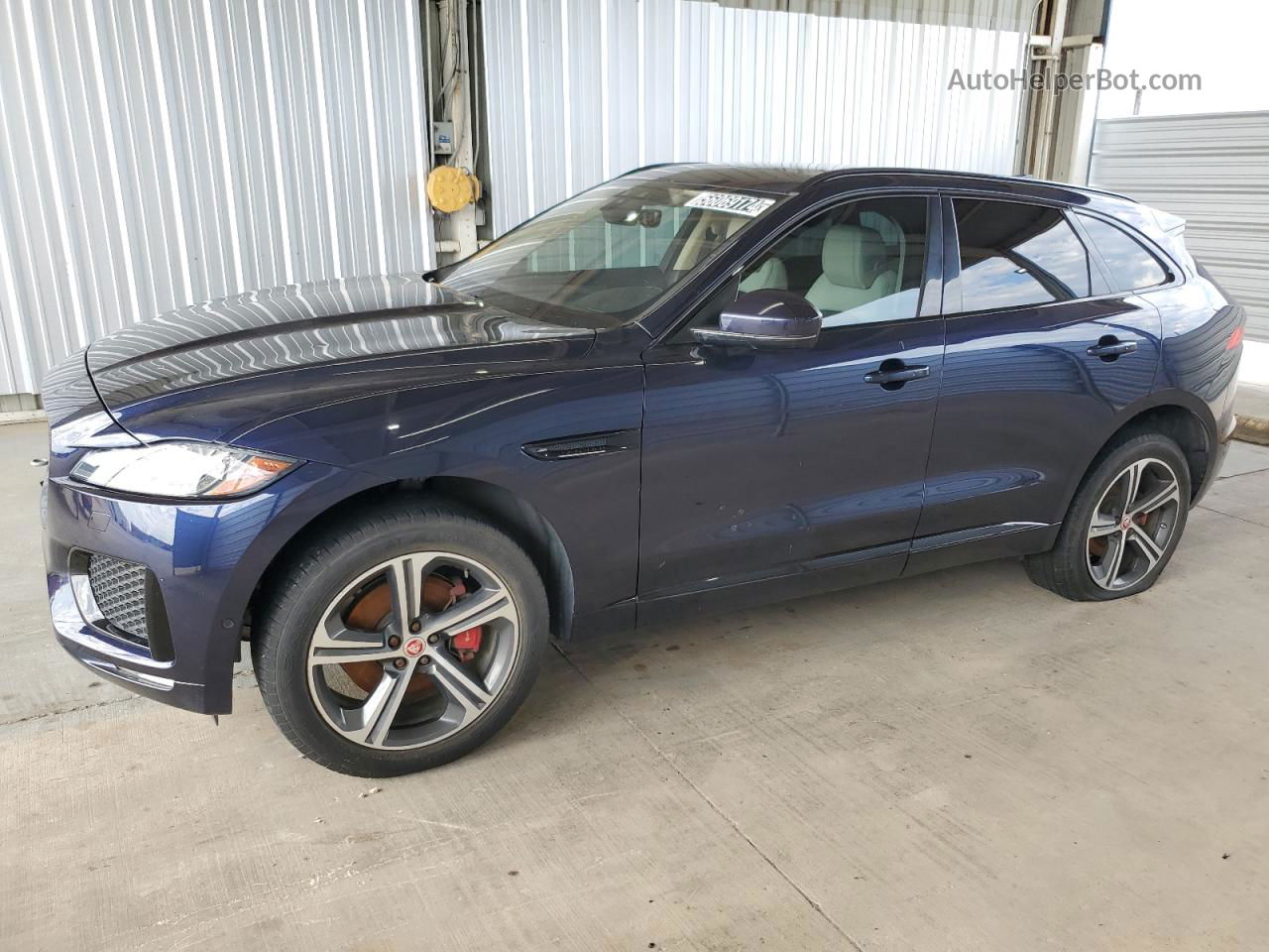 2019 Jaguar F-pace S Blue vin: SADCM2FV2KA391797