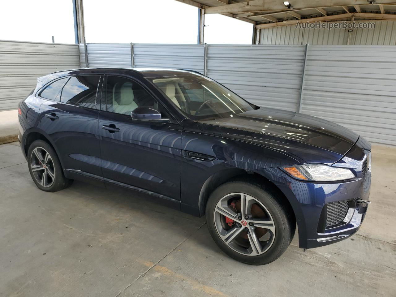 2019 Jaguar F-pace S Blue vin: SADCM2FV2KA391797