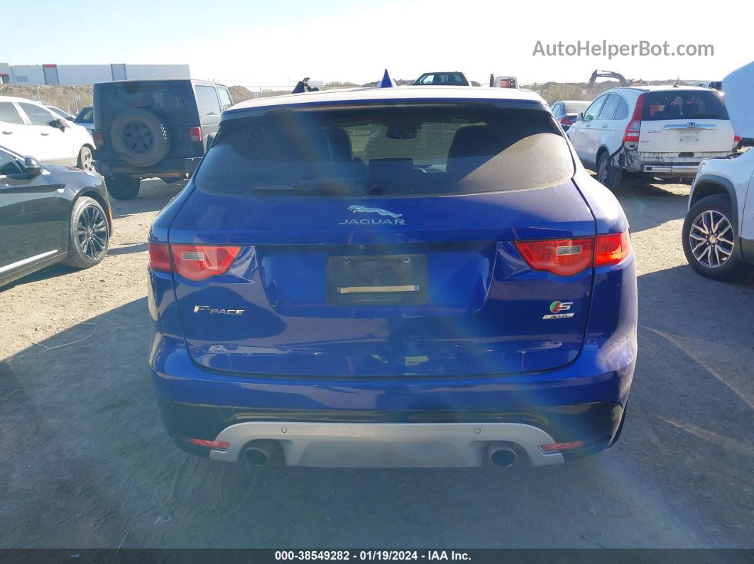 2019 Jaguar F-pace S Blue vin: SADCM2FV5KA366165