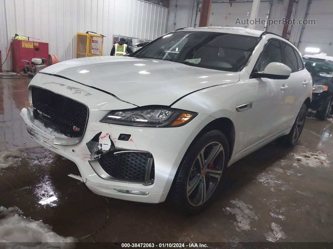 2019 Jaguar F-pace S White vin: SADCM2FV6KA352937