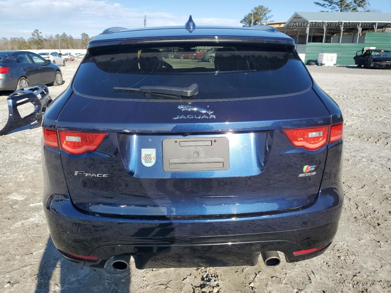 2019 Jaguar F-pace S Blue vin: SADCM2FV7KA610110