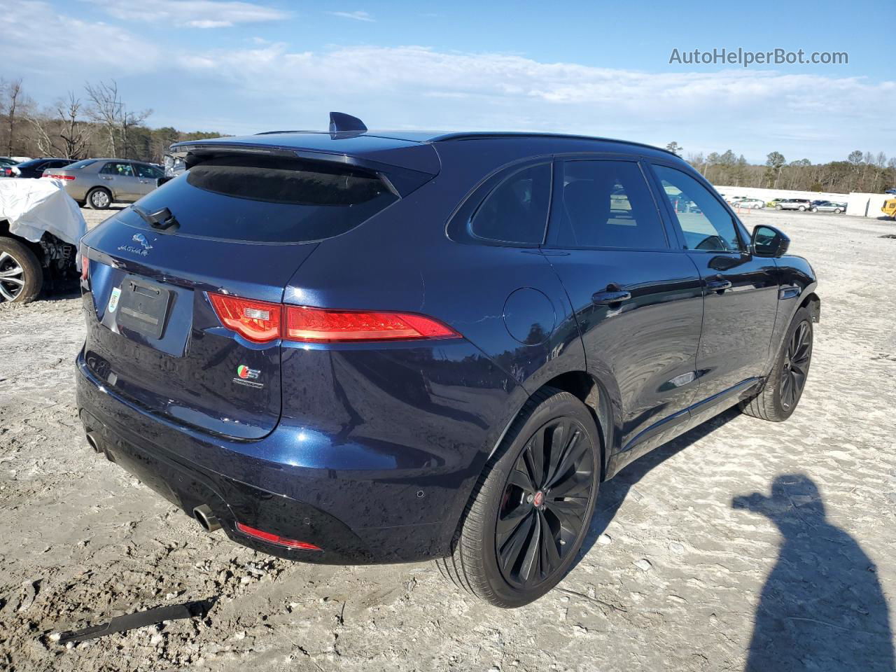 2019 Jaguar F-pace S Синий vin: SADCM2FV7KA610110