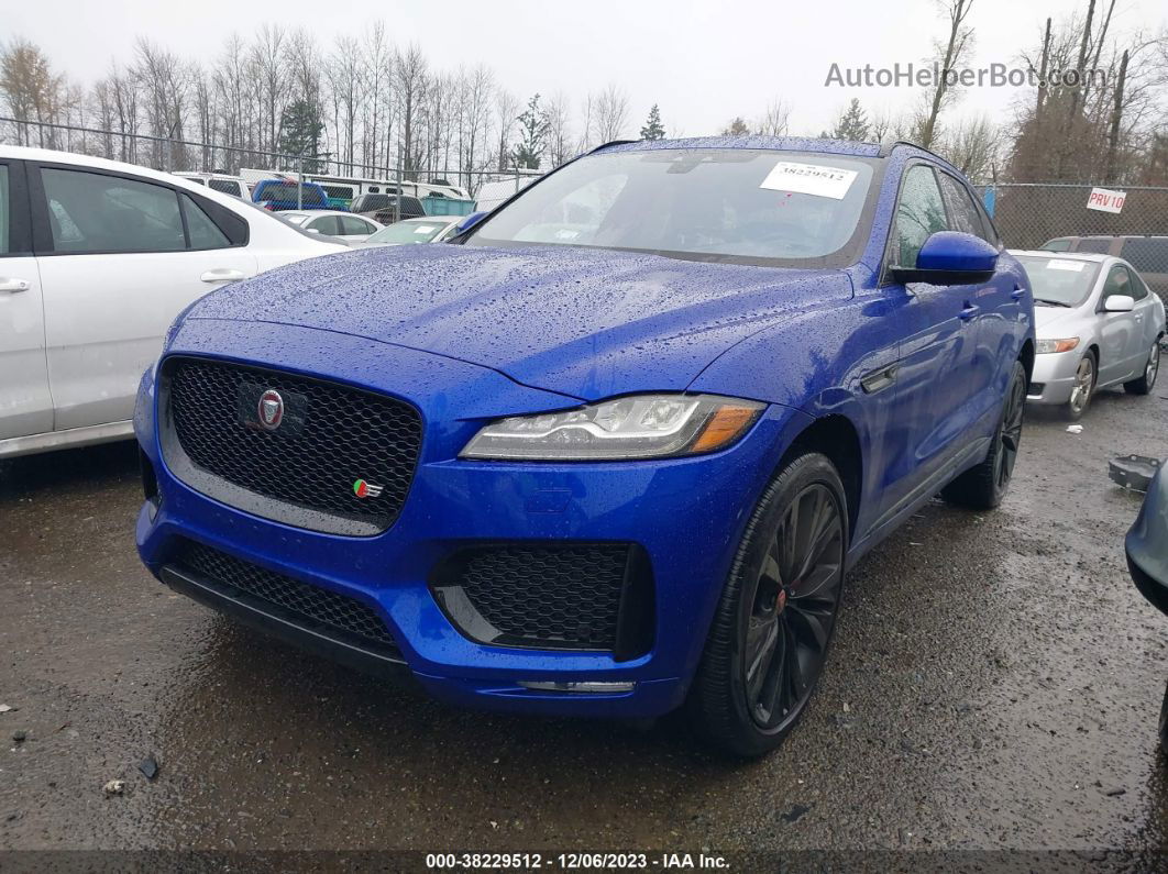 2020 Jaguar F-pace S P380 Awd Automatic Blue vin: SADCM2FV9LA646060