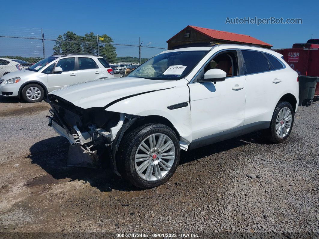 2019 Jaguar F-pace 30t Portfolio White vin: SADCN2GX2KA356271