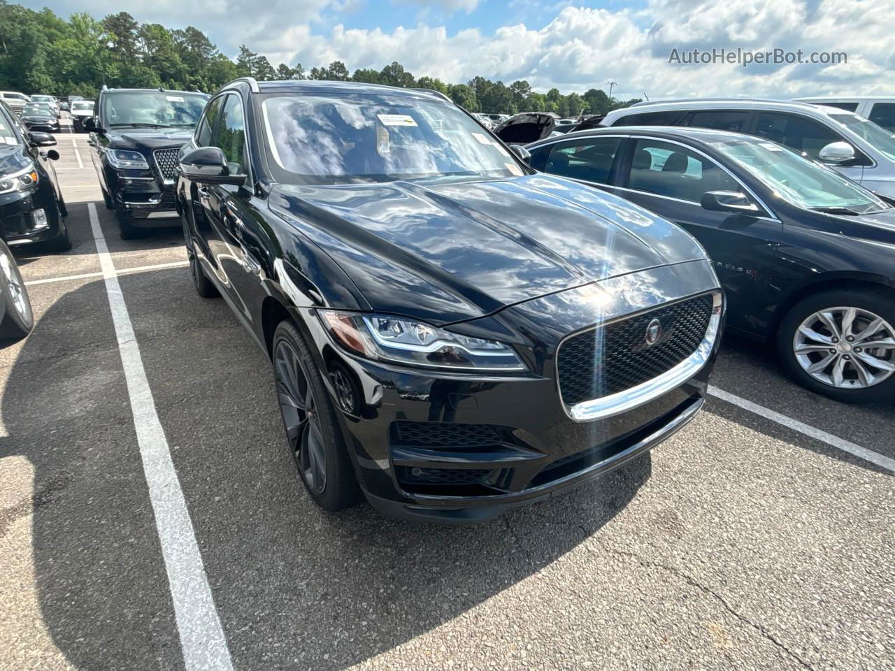 2019 Jaguar F-pace Portfolio Черный vin: SADCN2GX9KA603298