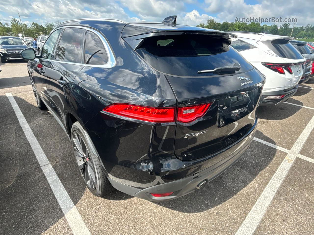 2019 Jaguar F-pace Portfolio Black vin: SADCN2GX9KA603298