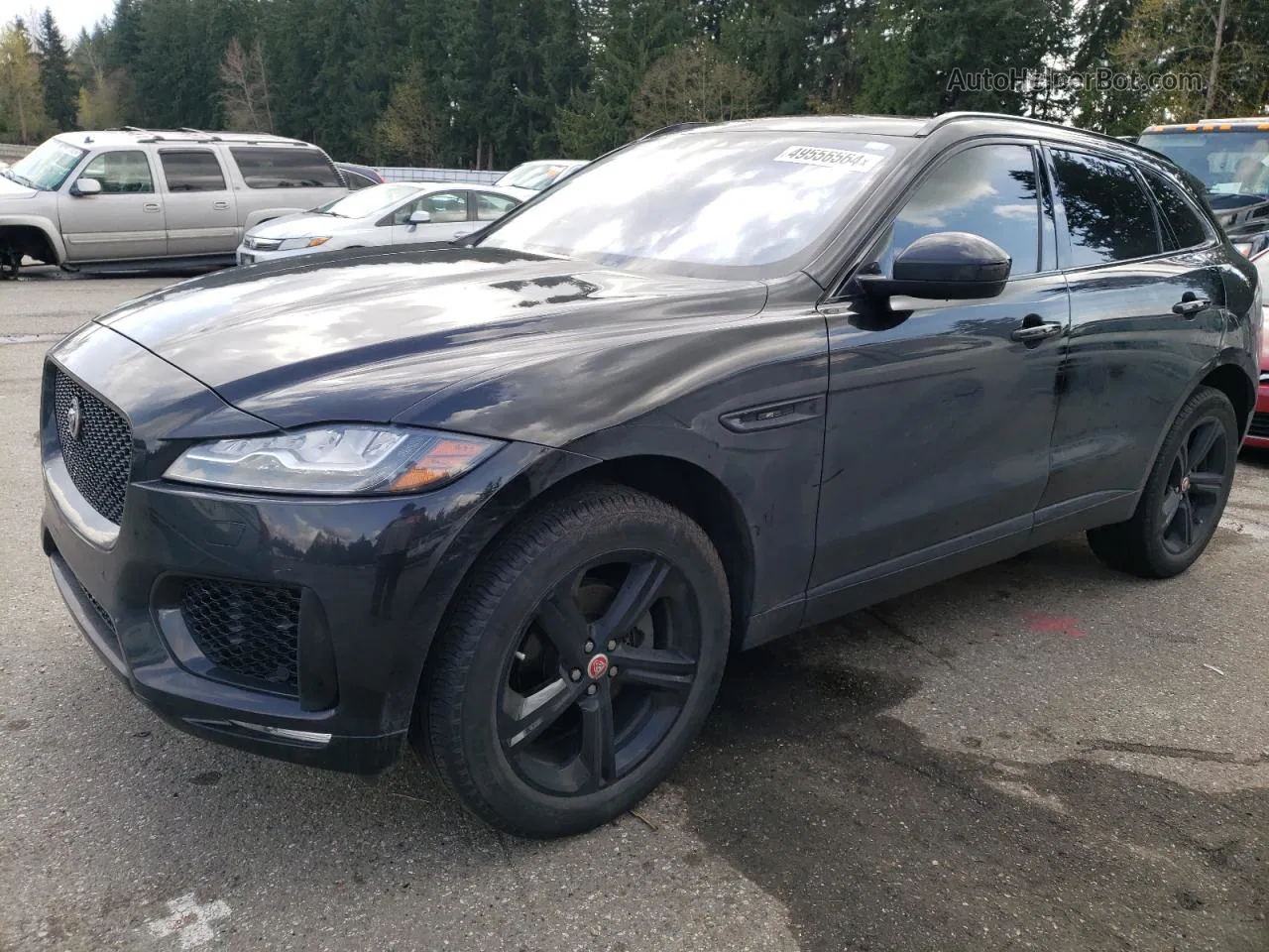 2020 Jaguar F-pace Checkered Flag Black vin: SADCP2FX4LA617087