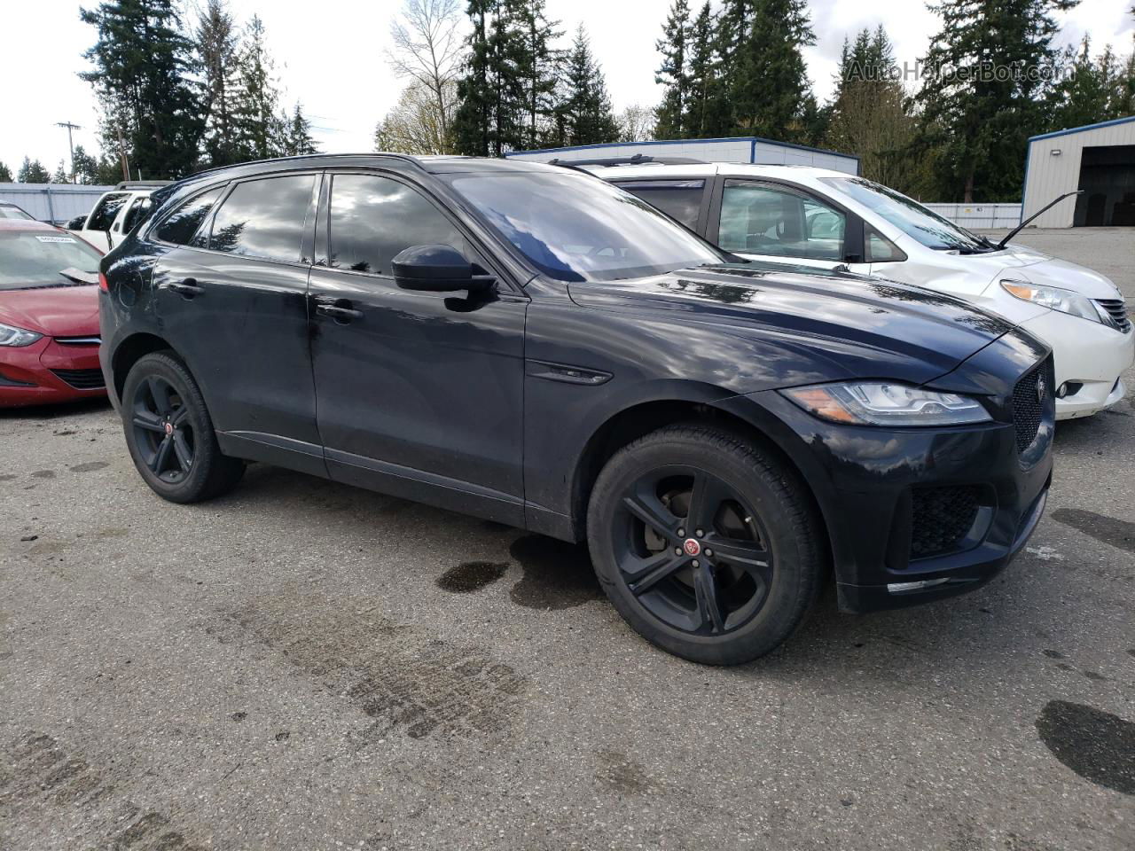 2020 Jaguar F-pace Checkered Flag Black vin: SADCP2FX4LA617087