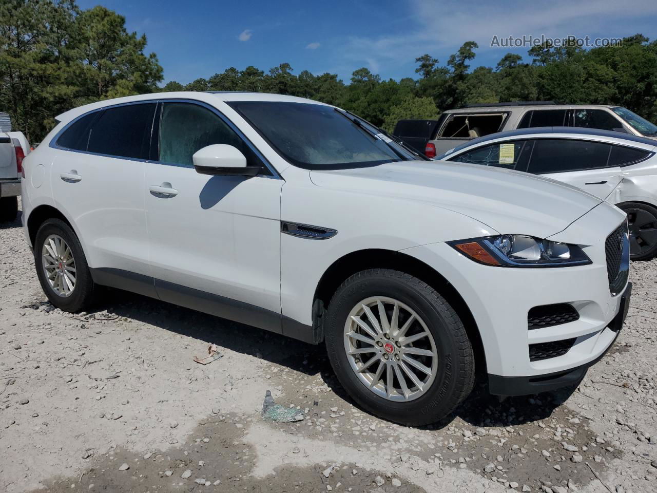 2019 Jaguar F-pace  White vin: SADCS2FX8KA392511