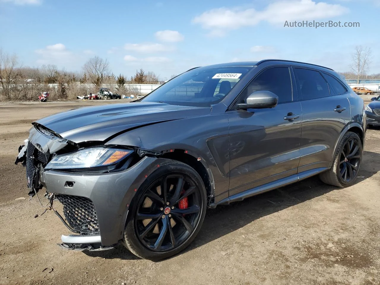 2019 Jaguar F-pace Svr Gray vin: SADCZ2EE2KA607649