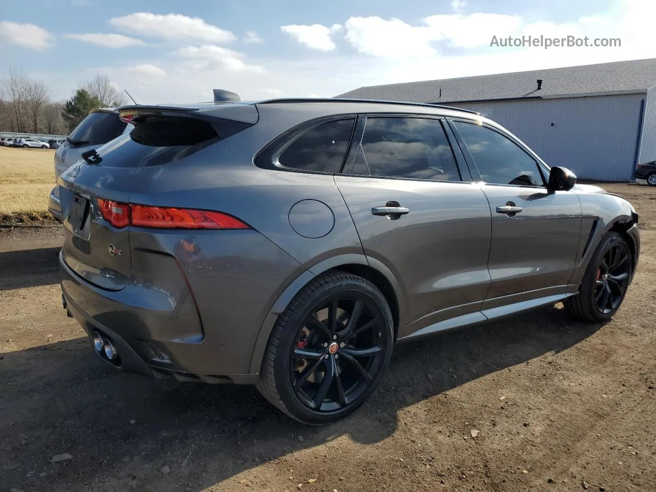 2019 Jaguar F-pace Svr Серый vin: SADCZ2EE2KA607649