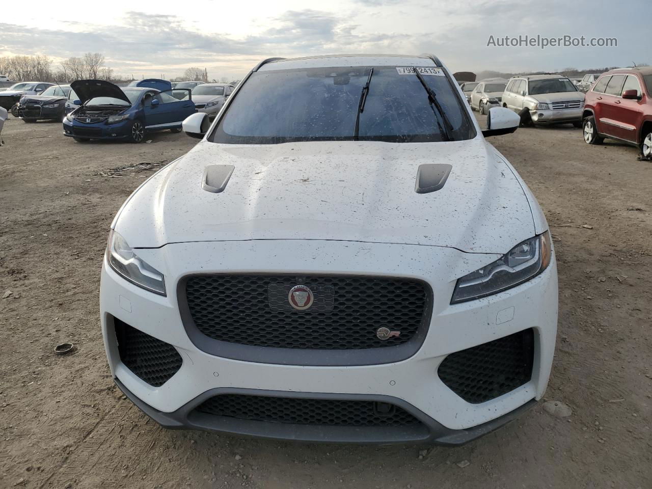 2020 Jaguar F-pace Svr White vin: SADCZ2EE3LA640760