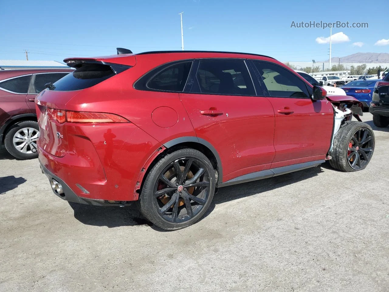 2020 Jaguar F-pace Svr Красный vin: SADCZ2EE6LA657486