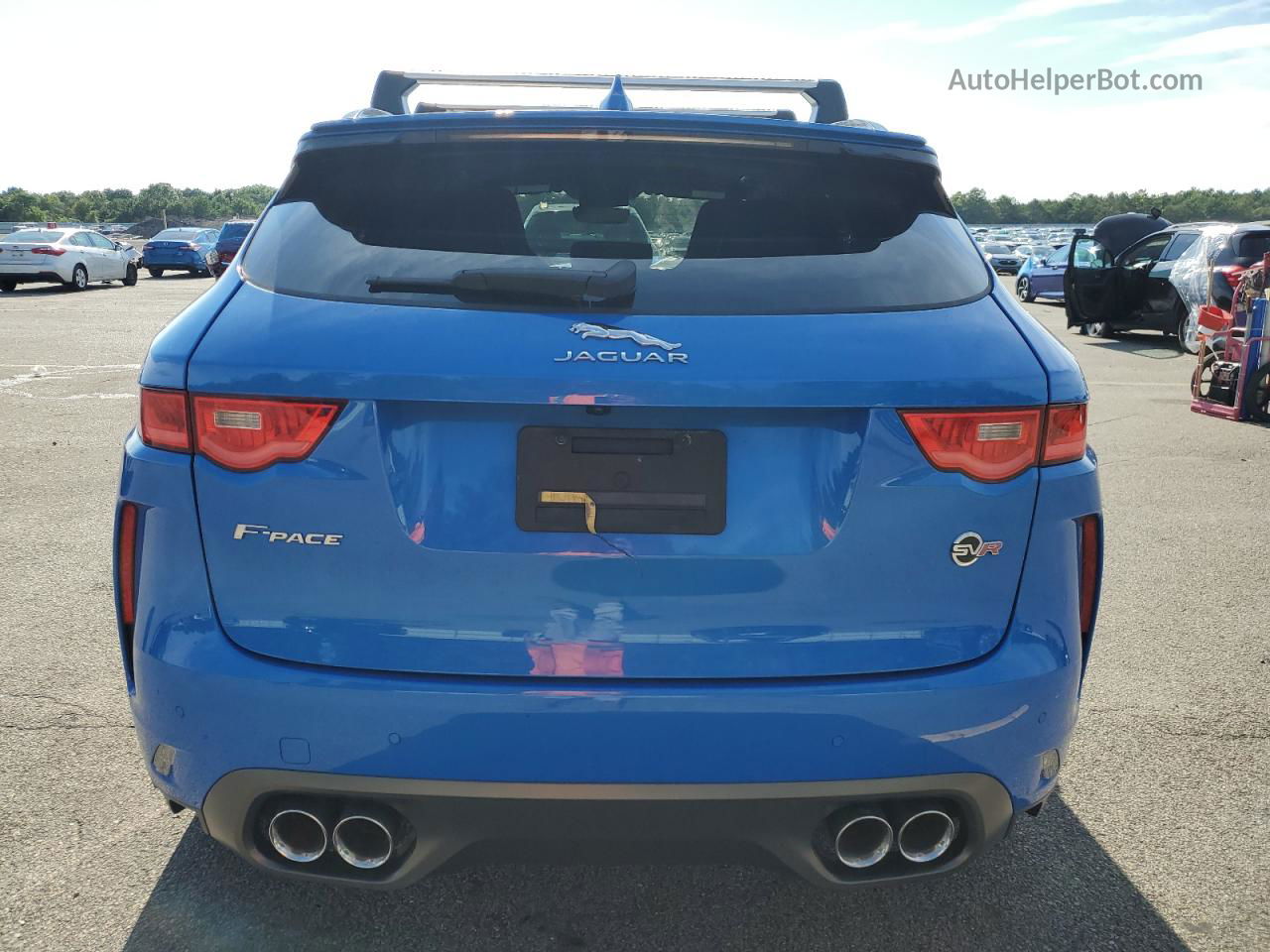 2019 Jaguar F-pace Svr Blue vin: SADCZ2EE9KA615117