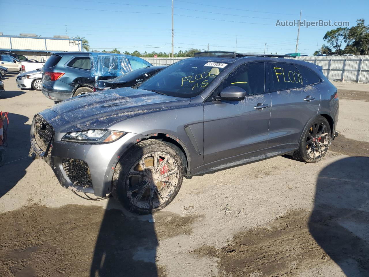 2020 Jaguar F-pace Svr Gray vin: SADCZ2EEXLA625799