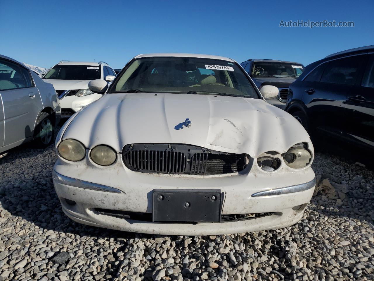 2003 Jaguar X-type 3.0 White vin: SAJEA51C03WD06775