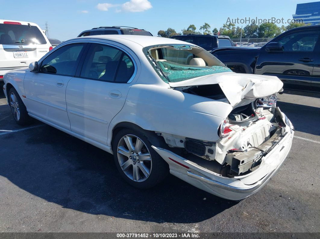 2003 Jaguar X-type 3.0l White vin: SAJEA51C53WD02009