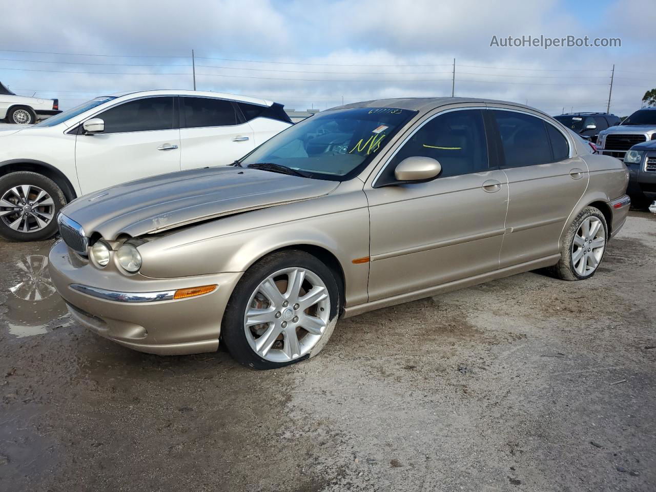 2003 Jaguar X-type 3.0 Beige vin: SAJEA51CX3WD40903