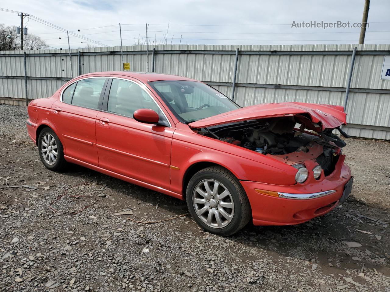 2003 Jaguar X-type 2.5 Red vin: SAJEA51D23XD33916