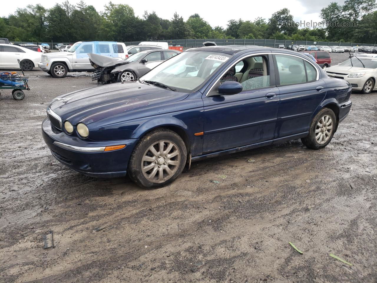 2003 Jaguar X-type 2.5 Синий vin: SAJEA51D33XC88646