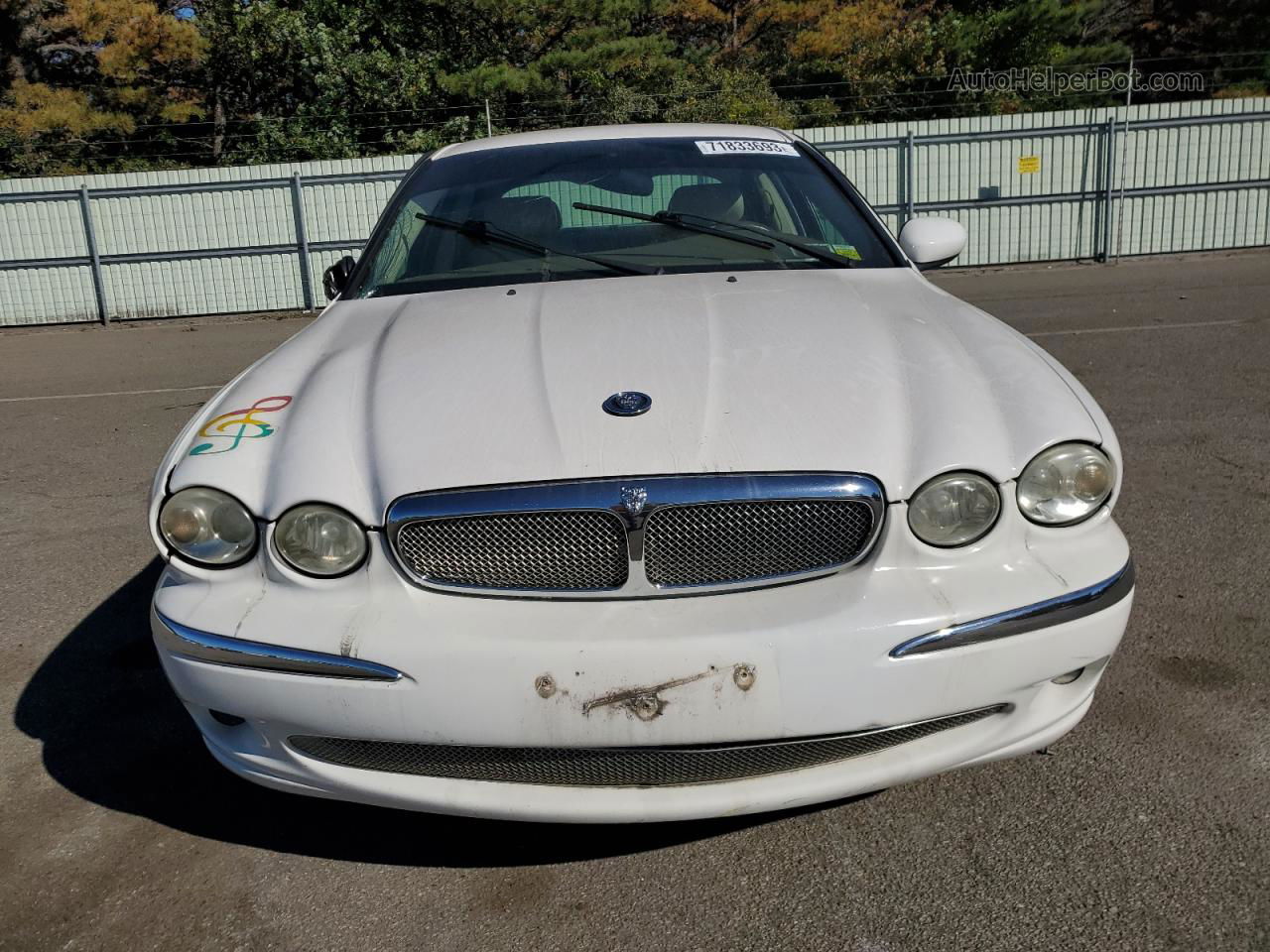 2003 Jaguar X-type 2.5 White vin: SAJEA51D63XC98667