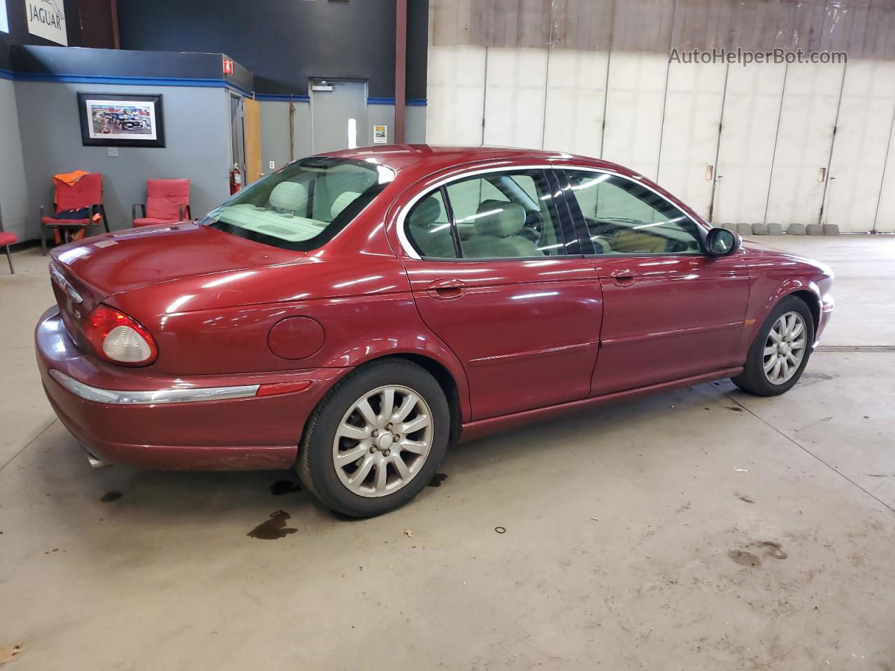 2003 Jaguar X-type 2.5 Burgundy vin: SAJEA51D63XD48807