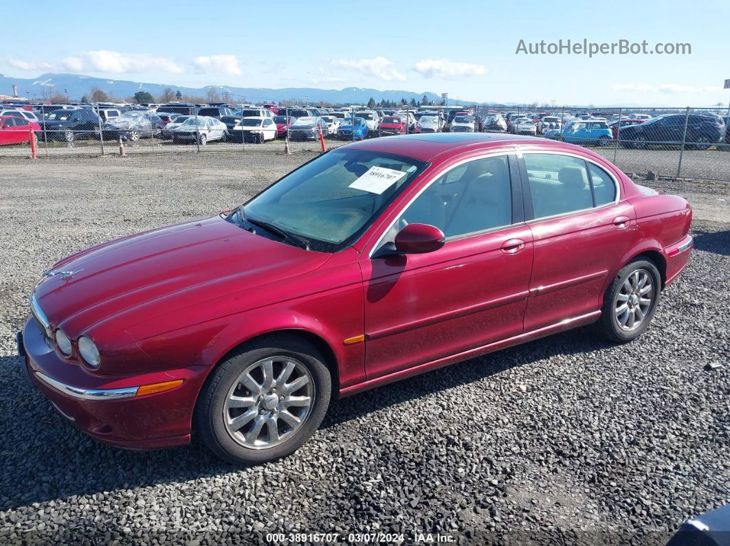 2003 Jaguar X-type 2.5 Red vin: SAJEA51D83XD32771