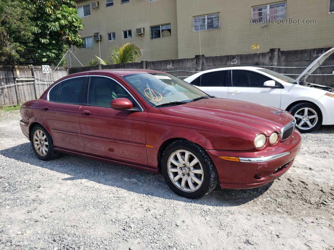 2003 Jaguar X-type 2.5 Бордовый vin: SAJEA51D83XD50493