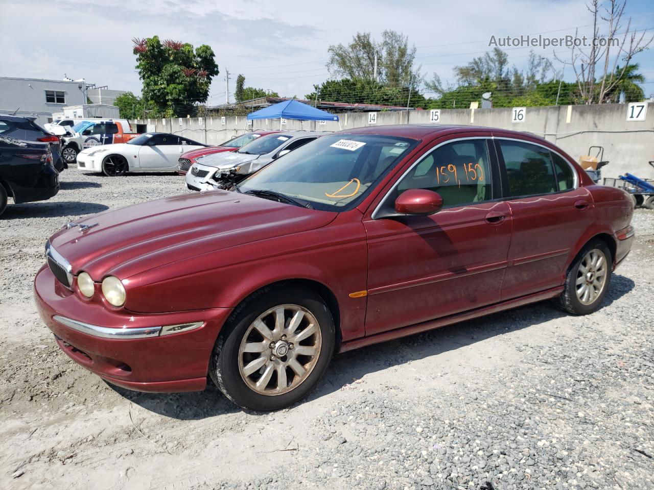 2003 Jaguar X-type 2.5 Бордовый vin: SAJEA51D83XD50493