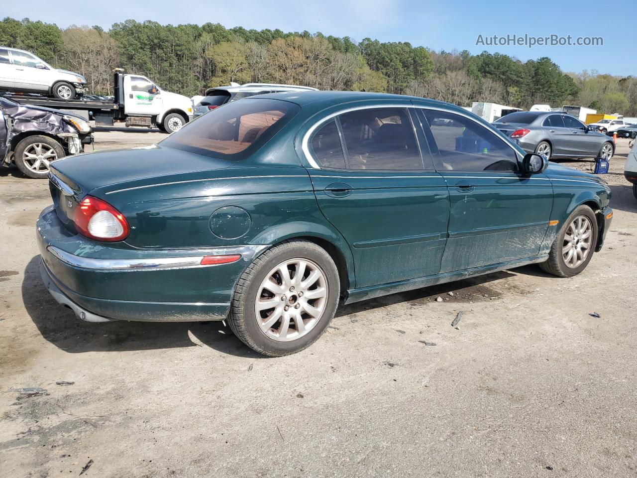 2003 Jaguar X-type 2.5 Green vin: SAJEA51D93XD46355