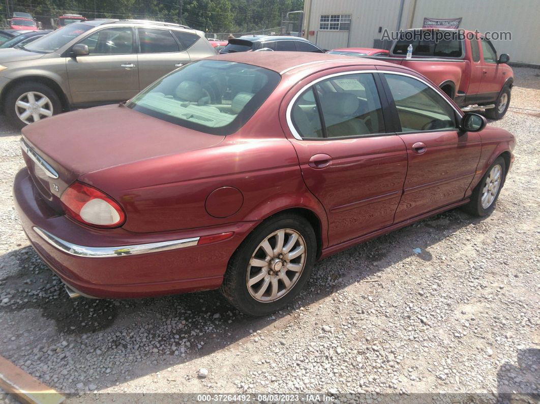 2003 Jaguar X-type 2.5l Red vin: SAJEA51DX3XD15437