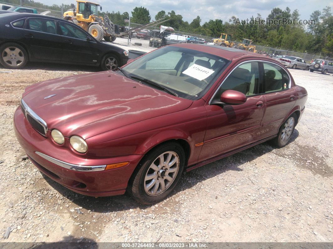 2003 Jaguar X-type 2.5l Red vin: SAJEA51DX3XD15437