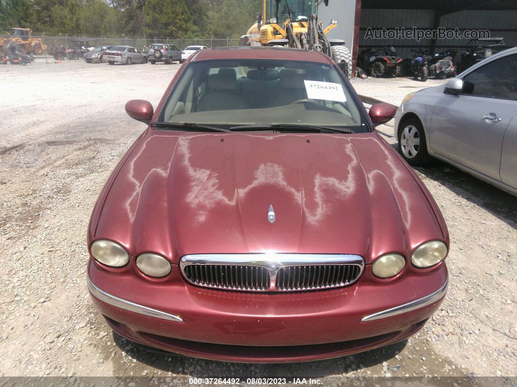 2003 Jaguar X-type 2.5l Red vin: SAJEA51DX3XD15437