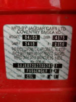 2003 Jaguar X-type 2.5 Красный vin: SAJEB52D33XD38702