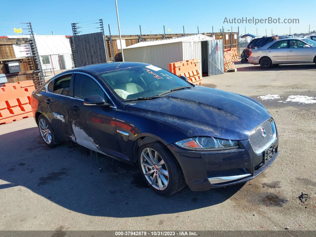 2015 Jaguar Xf 2.0t Premium Синий vin: SAJWA0FSXFPU60476