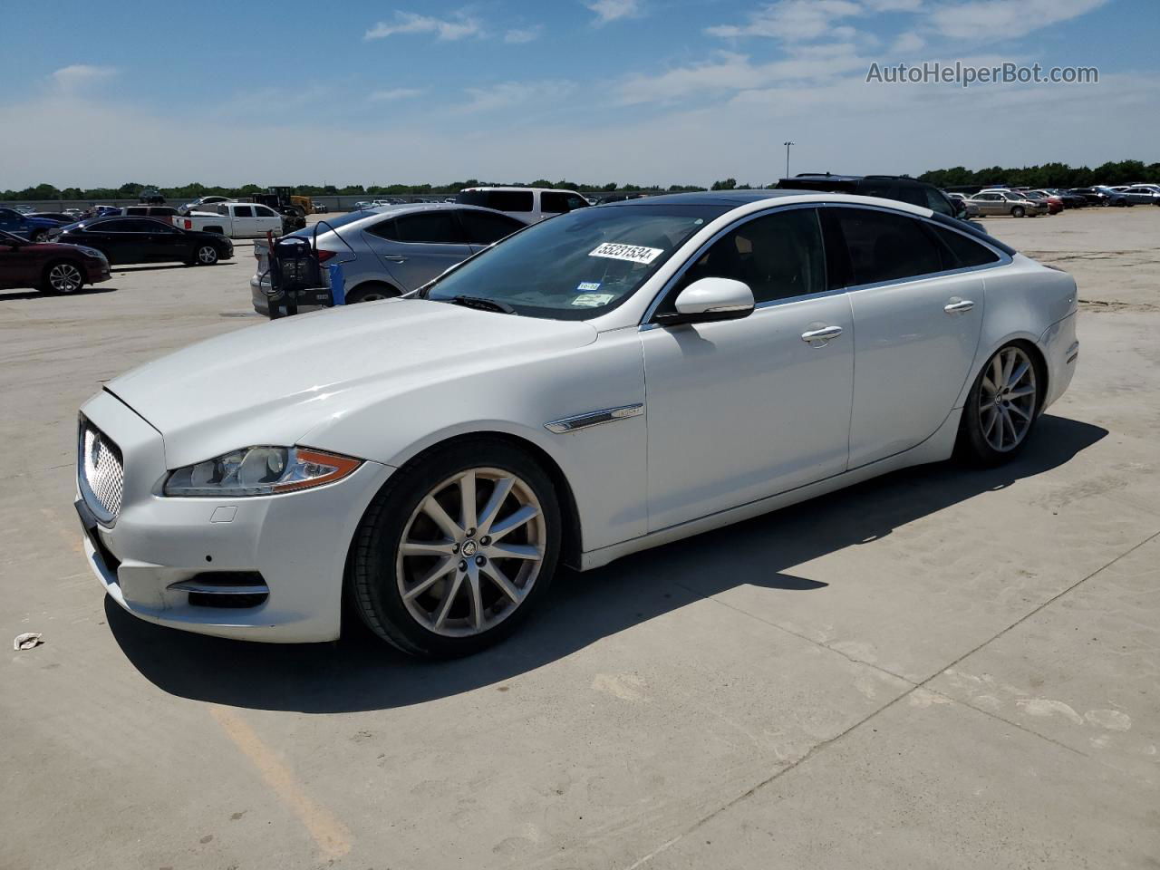 2013 Jaguar Xj  White vin: SAJWA1C75D8V55542