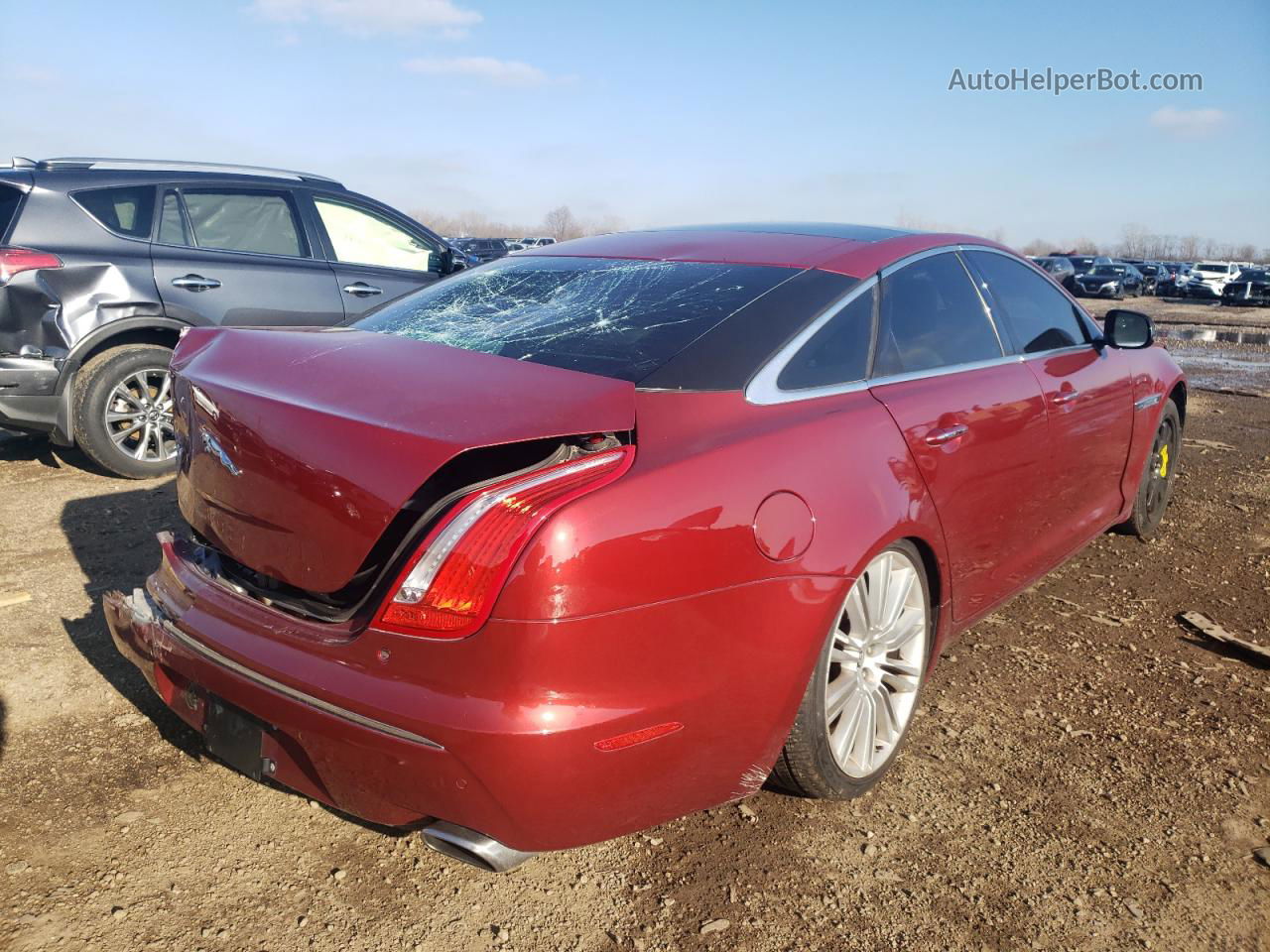 2012 Jaguar Xj Supercharged Red vin: SAJWA1GE4CMV34115