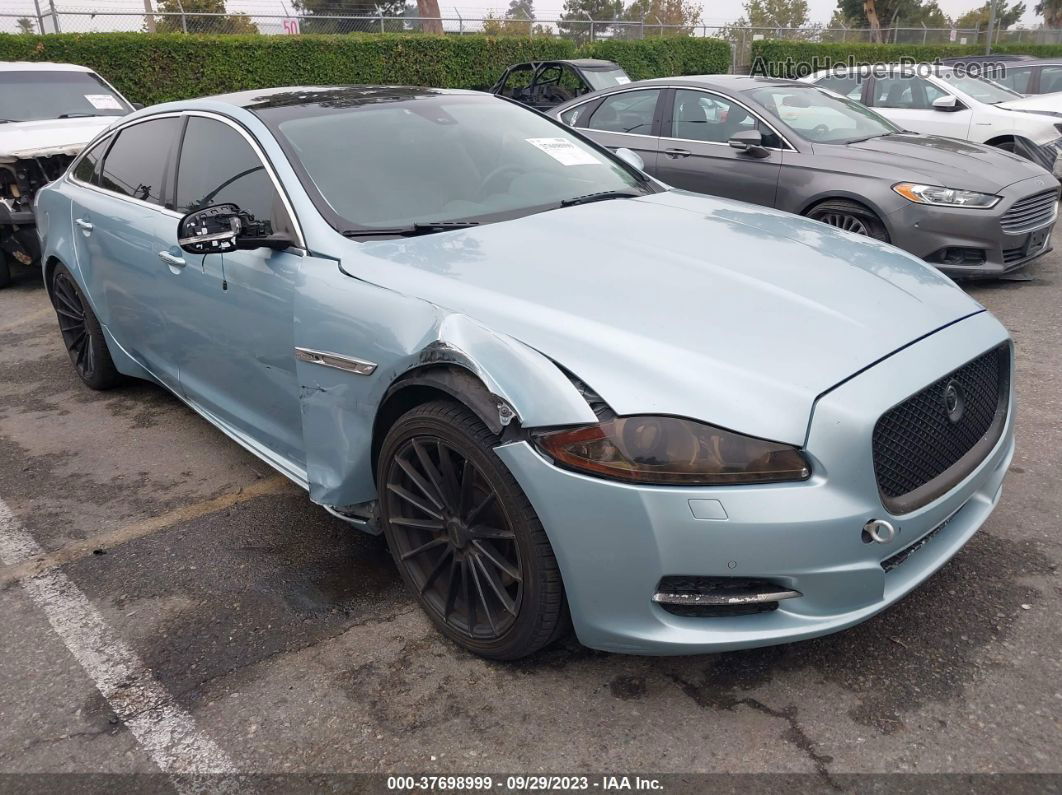 2013 Jaguar Xj Xjl Portfolio Light Blue vin: SAJWA2G13DLV53684